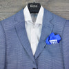 Sacou Ares - Slim-Fit - Albastru pepit