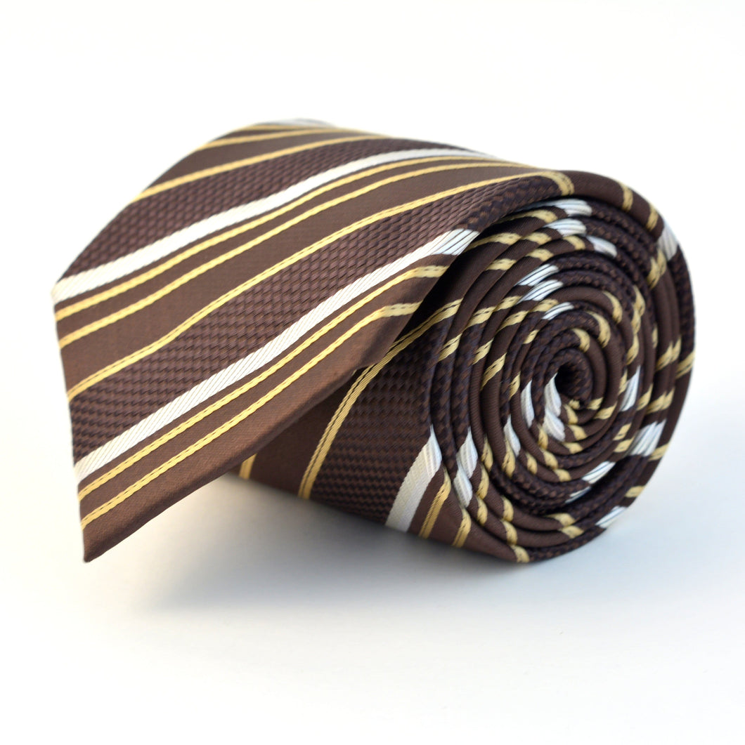 Cravata Ares -Maro cu imprimeuri bej și cream