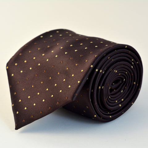 Cravata Ares -Maro cu puncte bej