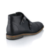 Ghete piele naturală - Double Monk - Negru