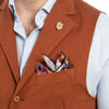 Vestă casual bărbați Slim Fit - Confex - Cărămiziu