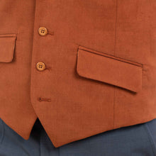 Vestă casual bărbați Slim Fit - Confex - Cărămiziu