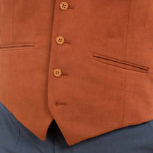 Vestă casual bărbați Slim Fit - Confex - Cărămiziu