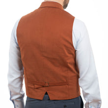 Vestă casual bărbați Slim Fit - Confex - Cărămiziu