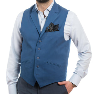 Vestă casual bărbați Slim Fit  - Confex - Albastru