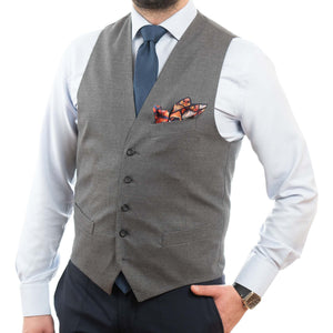 Vestă elegantă bărbați Slim Fit - Confex - Gri Plumb