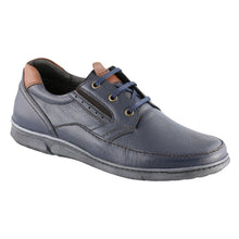 Pantofi barbatesti din piele - Gordian - Bleumarin