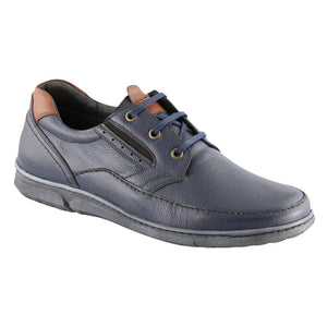 Pantofi barbatesti din piele - Gordian - Bleumarin