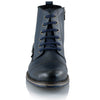 Ghete piele naturală - Gary Vintage PLUS  - Bleumarin