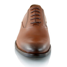 Pantofi barbatesti din piele - British Oxford - Maro Cognac