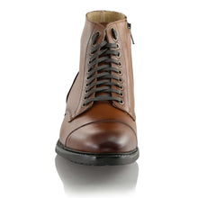 Ghete piele naturală - Oxford Boot - Maro Cognac
