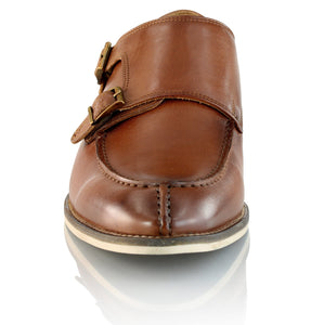 Pantofi barbatesti din piele - Vintage Double Monk