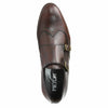Pantofi barbatesti din piele - Double Monk - Maro Ciocolata