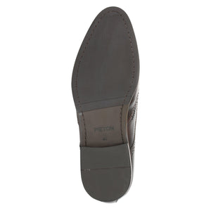 Pantofi barbatesti din piele - Double Monk - Maro Ciocolata
