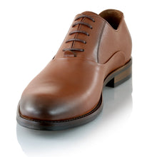Pantofi barbatesti din piele - British Oxford - Maro Cognac