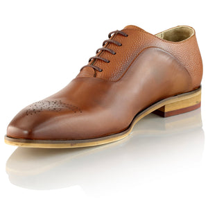 Pantofi barbatesti din piele - Suflet Bucovinean - Maro Cognac