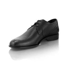 Pantofi barbatesti din piele - Laser Beam - Negru