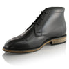 Ghete piele naturală - Chukka - Negru