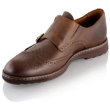 Pantofi barbatesti din piele -  Augustin - Maro Vintage Inchis