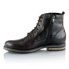 Ghete piele naturală - Gary Vintage PLUS  - Maro Ciocolata