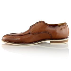 Pantofi barbatesti din piele - Stil de Bucovina - Maro Cognac