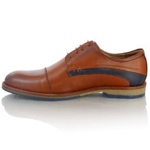 Pantofi barbatesti din piele - Casual Friday - Maro Cognac