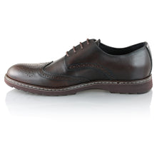 Pantofi barbatesti din piele -  Ortopedic Brogue - Maro Ciocolata