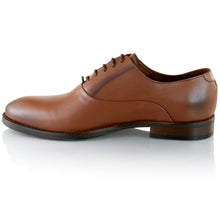 Pantofi barbatesti din piele - British Oxford - Maro Cognac