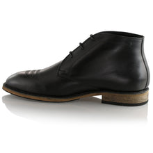 Ghete piele naturală - Chukka - Negru