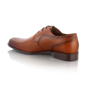 Pantofi barbatesti din piele - Bot de Delfin - Maro Cognac
