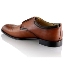 Pantofi barbatesti din piele - Vladimir - Maro Cognac