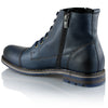 Ghete piele naturală - Gary Vintage PLUS  - Bleumarin