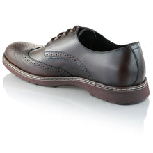 Pantofi barbatesti din piele -  Ortopedic Brogue - Maro Ciocolata