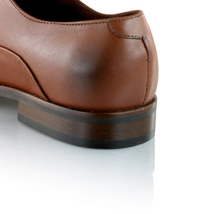 Pantofi barbatesti din piele - British Oxford - Maro Cognac