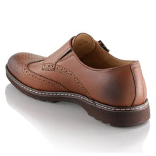 Pantofi barbatesti din piele -  Augustin - Maro Cognac
