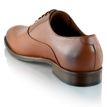 Pantofi barbatesti din piele - British Oxford - Maro Cognac