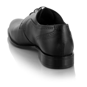 Pantofi barbatesti din piele - Bot de Delfin - Negru