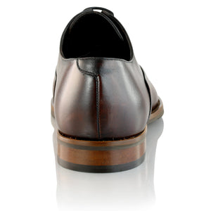 Pantofi barbatesti din piele - British Oxford - Maro Ciocolata