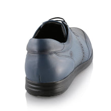 Pantofi barbatesti din piele - Eduard - Albastru