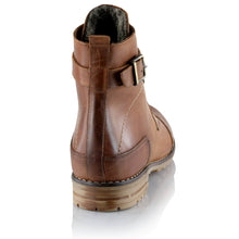 Ghete piele naturală - Vintage Army - Maro Vintage