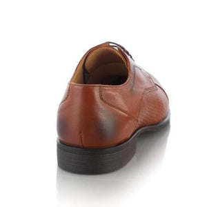 Pantofi barbatesti din piele - Derby - Maro Cognac