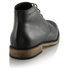 Ghete piele naturală - Chukka - Negru