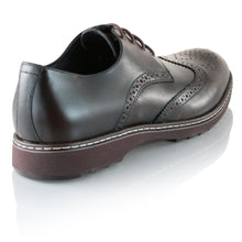 Pantofi barbatesti din piele -  Ortopedic Brogue - Maro Ciocolata