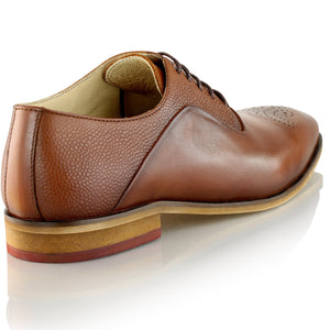 Pantofi barbatesti din piele - Suflet Bucovinean - Maro Cognac