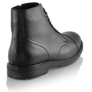 Ghete piele naturală - Oxford Boot - Negru
