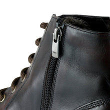 Ghete piele naturală - Gary Vintage PLUS  - Maro Ciocolata