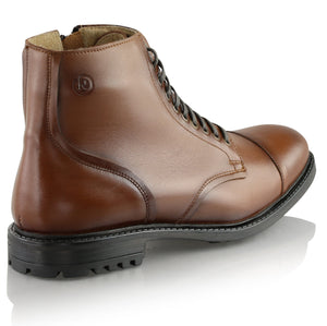 Ghete piele naturală - Oxford Boot - Maro Cognac