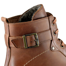 Ghete piele naturală - Vintage Army - Maro Vintage