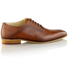 Pantofi barbatesti din piele - Suflet Bucovinean - Maro Cognac