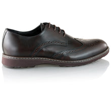 Pantofi barbatesti din piele -  Ortopedic Brogue - Maro Ciocolata